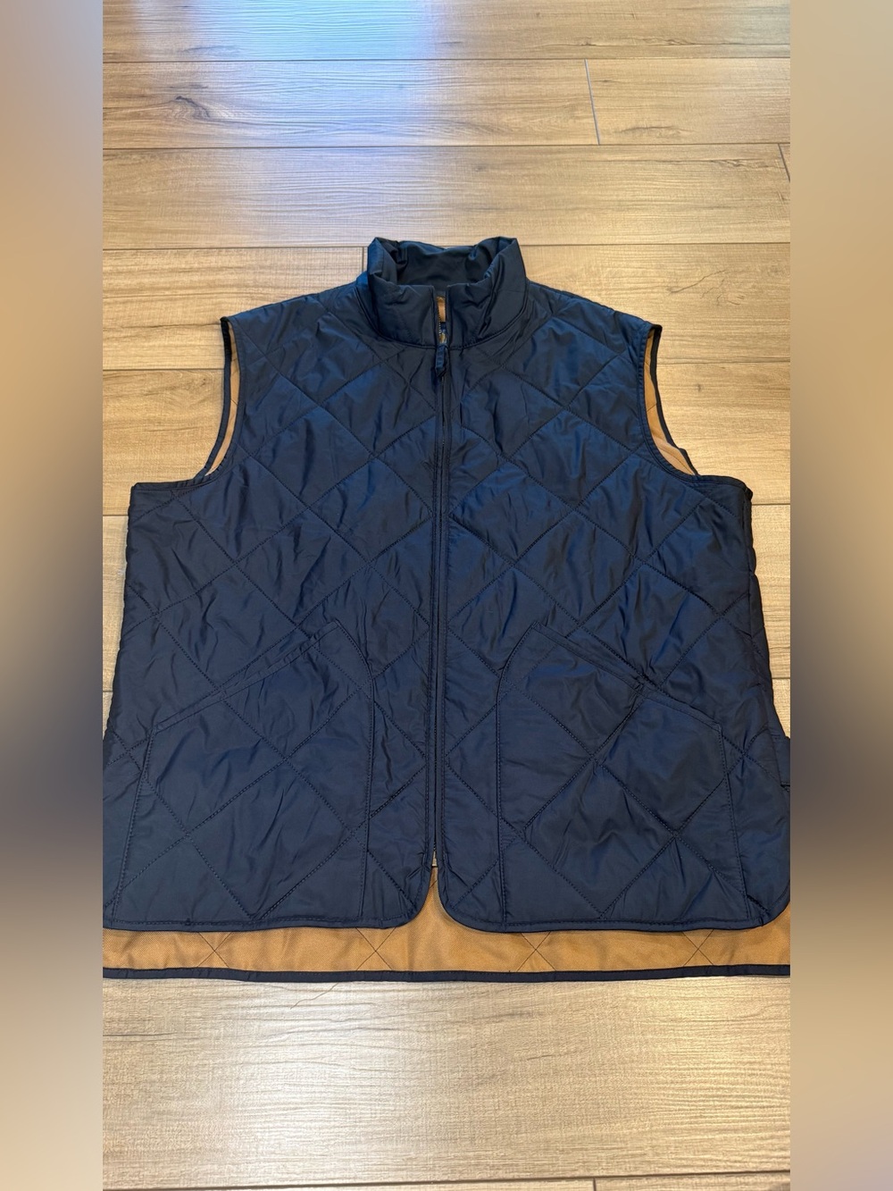 J.Crew Authentic Outerwear Navy Quilted Puffer Vest Men’s Large